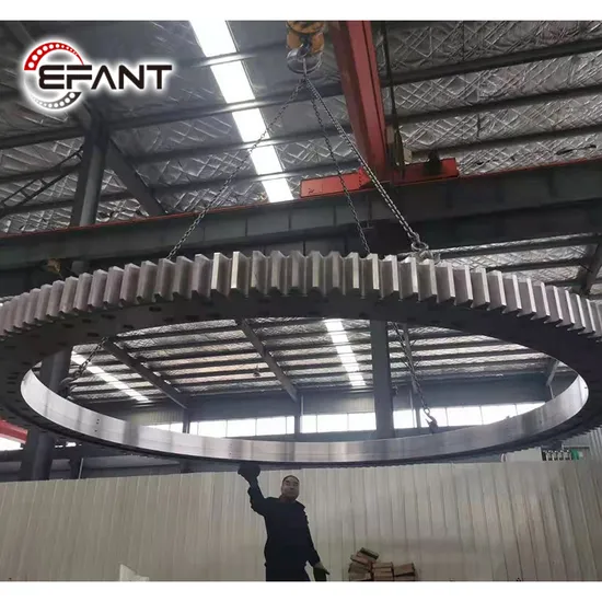 Large Size Bearing Custom Slewing Ring Bearing for Deck Crane, Wind Power and Machinery Construction 
