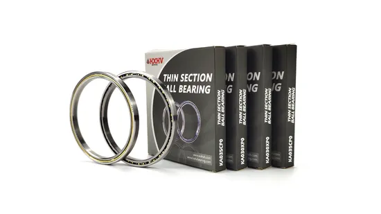 KA035XP0 Size 88.9x101.6x6.35 mm HXHV Single Row Chrome Steel Thin Section Ball Bearing 